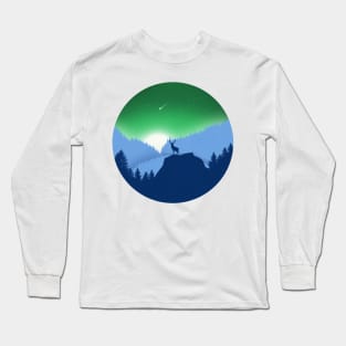 Subtle Gay Man Pride Flag Landscape Long Sleeve T-Shirt